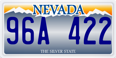 NV license plate 96A422
