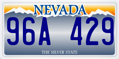 NV license plate 96A429