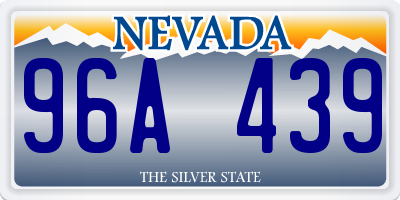 NV license plate 96A439