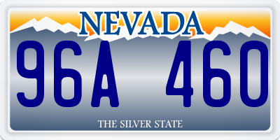 NV license plate 96A460