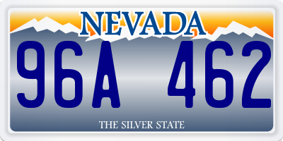 NV license plate 96A462