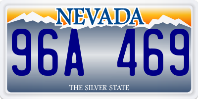NV license plate 96A469