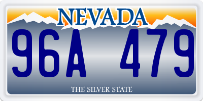 NV license plate 96A479
