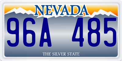 NV license plate 96A485