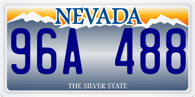 NV license plate 96A488