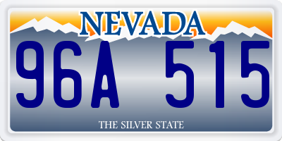 NV license plate 96A515