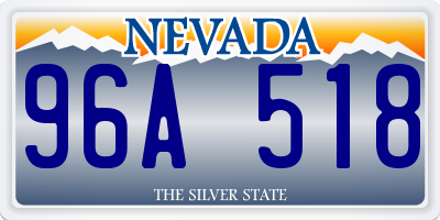 NV license plate 96A518