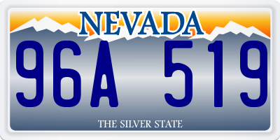 NV license plate 96A519
