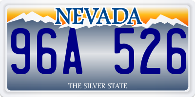 NV license plate 96A526