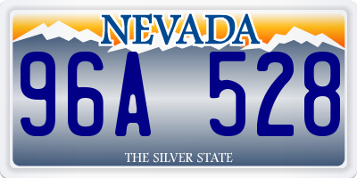 NV license plate 96A528