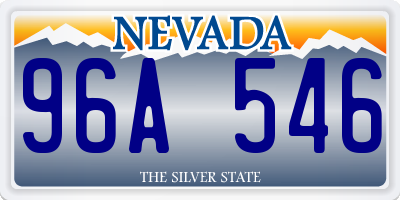 NV license plate 96A546