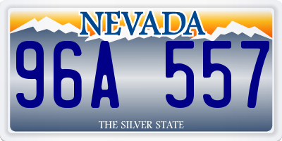 NV license plate 96A557