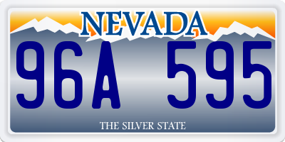 NV license plate 96A595