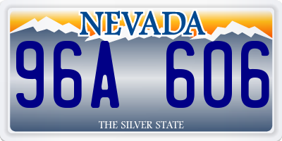 NV license plate 96A606