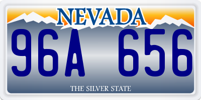 NV license plate 96A656