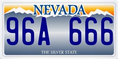 NV license plate 96A666