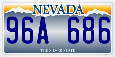 NV license plate 96A686