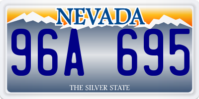 NV license plate 96A695