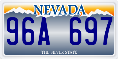 NV license plate 96A697