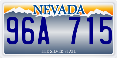 NV license plate 96A715