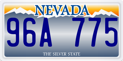 NV license plate 96A775