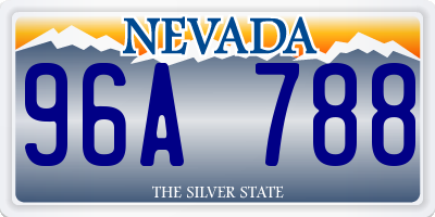NV license plate 96A788