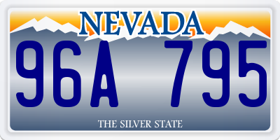 NV license plate 96A795