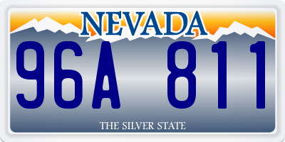 NV license plate 96A811