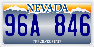 NV license plate 96A846