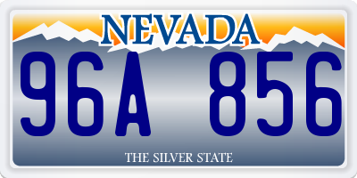 NV license plate 96A856