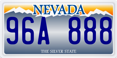 NV license plate 96A888