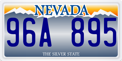 NV license plate 96A895