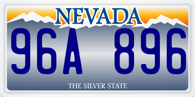 NV license plate 96A896