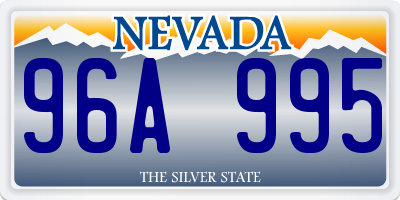 NV license plate 96A995