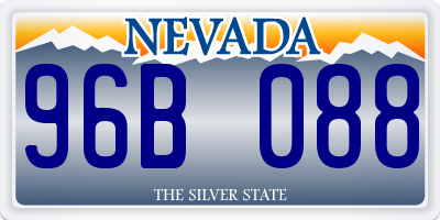 NV license plate 96B088