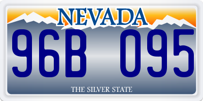 NV license plate 96B095