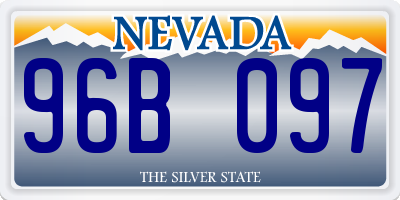 NV license plate 96B097