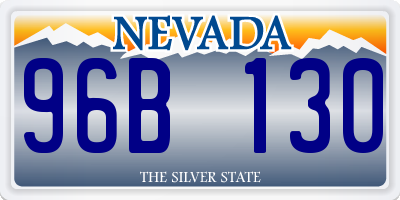 NV license plate 96B130