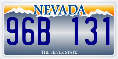 NV license plate 96B131