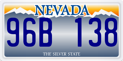 NV license plate 96B138