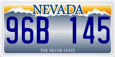NV license plate 96B145