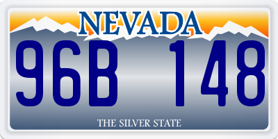NV license plate 96B148