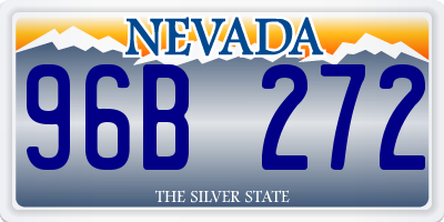 NV license plate 96B272