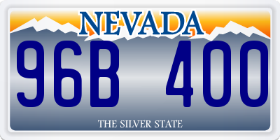 NV license plate 96B400