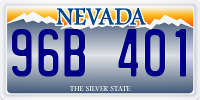 NV license plate 96B401