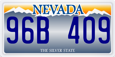 NV license plate 96B409