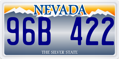 NV license plate 96B422