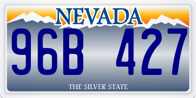 NV license plate 96B427