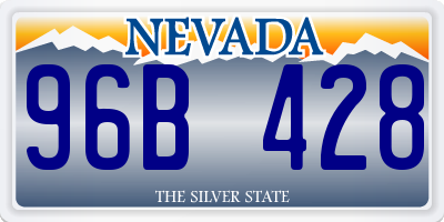 NV license plate 96B428