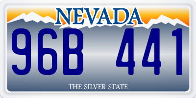 NV license plate 96B441